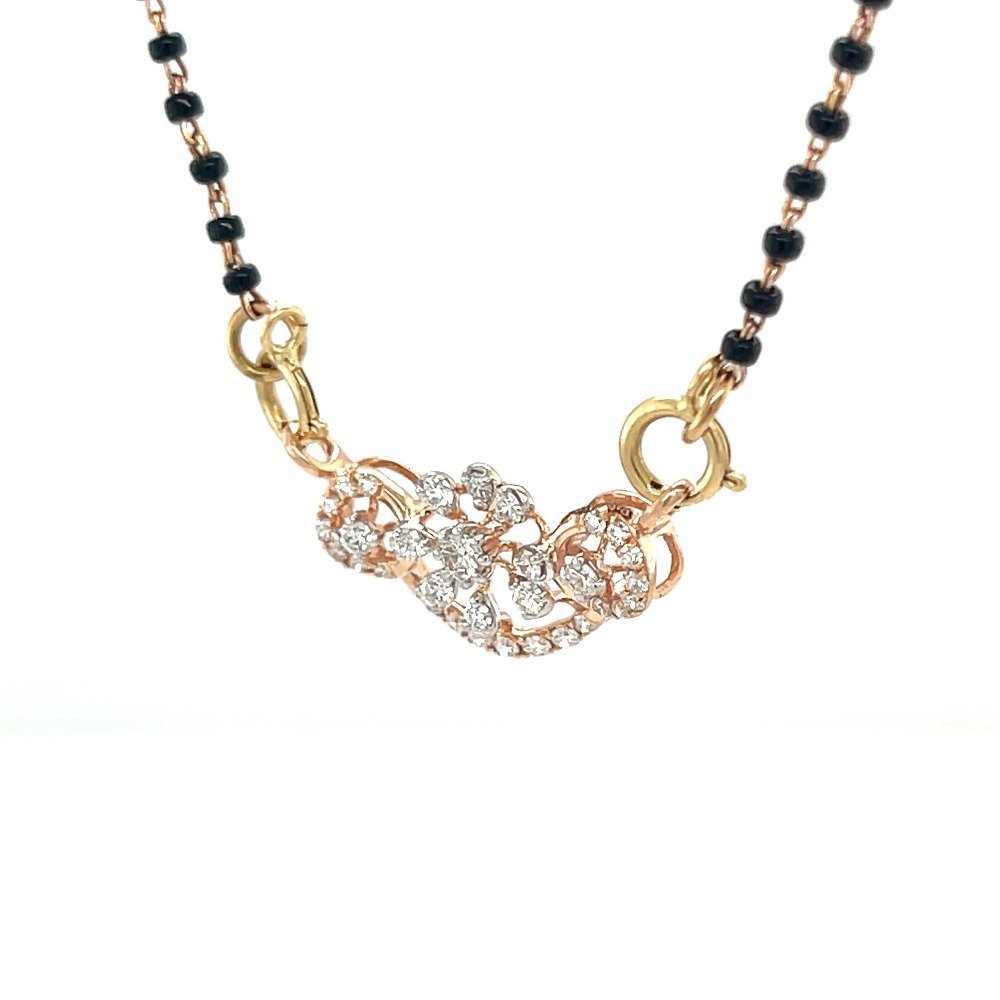 Insuvaiyudaiya Diamond Mangalsutra Tanmaniya Pendant in 0.31 Carat