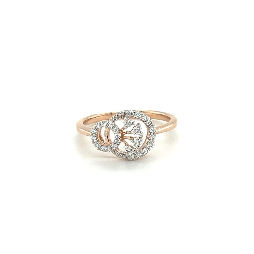 Gold Ring with Diamond Encrusted Ci...