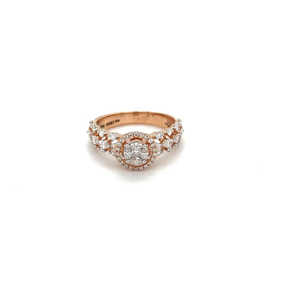 Engagement ring cluster setting sales