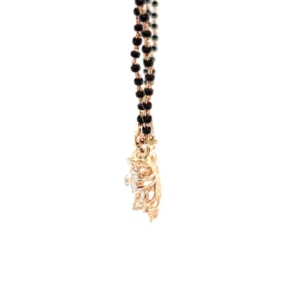 Aradhya Diamond Mangalsutra Tanmaniya Pendant in 1.18 Cts