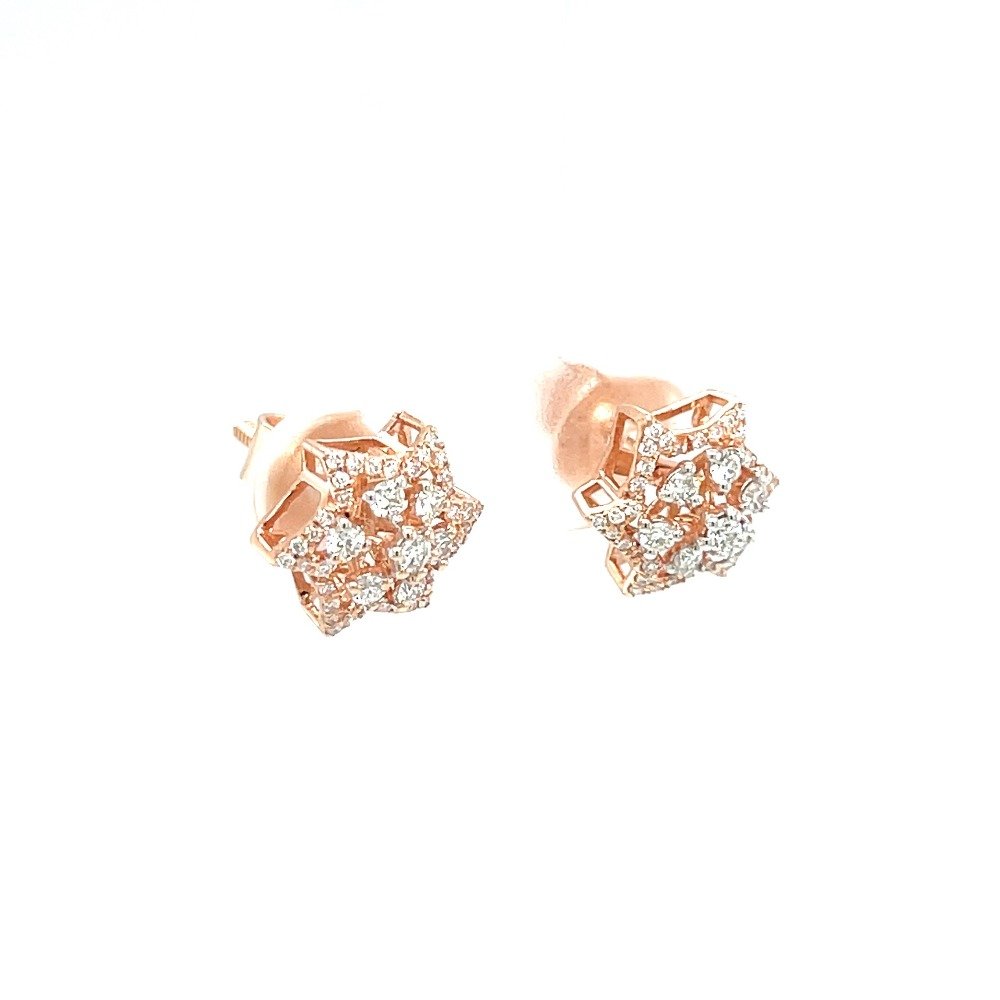 Floral Royale Diamonds Studs for Work Wear