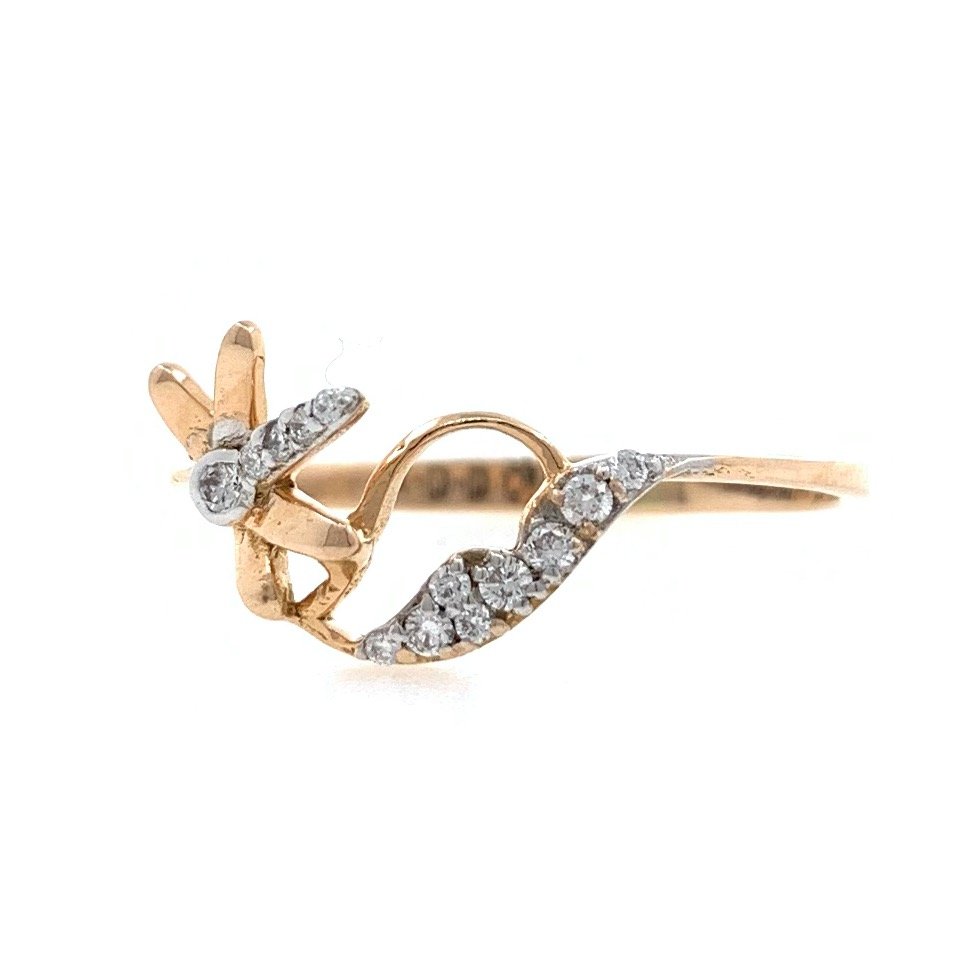 18kt / 750 rose gold Diamond Ring for Ladies 9LR212