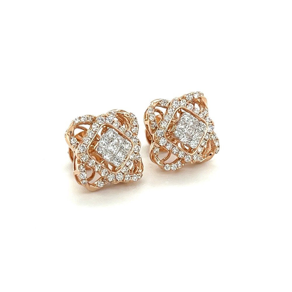 Diamond Earring Stud Jewellery by Royale Diamonds