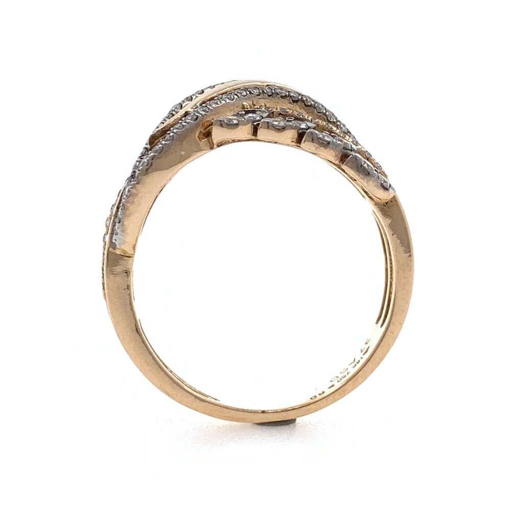 18kt / 750 rose gold fancy diamond ring 9lr314