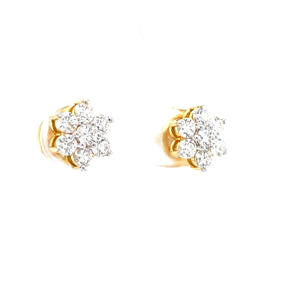 Buy quality Seven diamond traditional maharashtrian kudi in yellow gold in Pune
