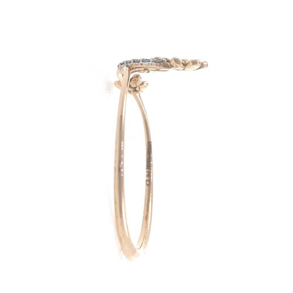 18kt / 750 rose gold Three Flower Diamond Ladies Ring 9LR201