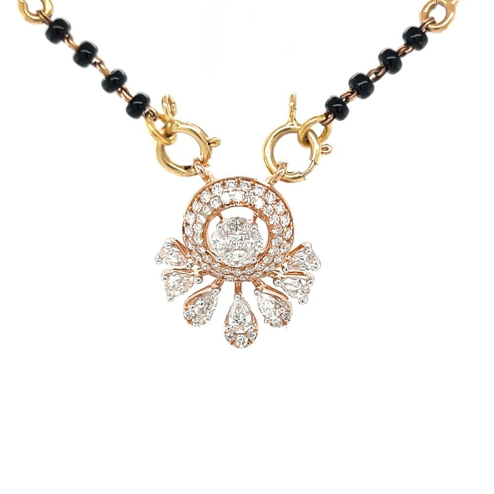 Exquisite Diamond Tanmaniya Mangalsutra Pendant: A Beacon of Elegance