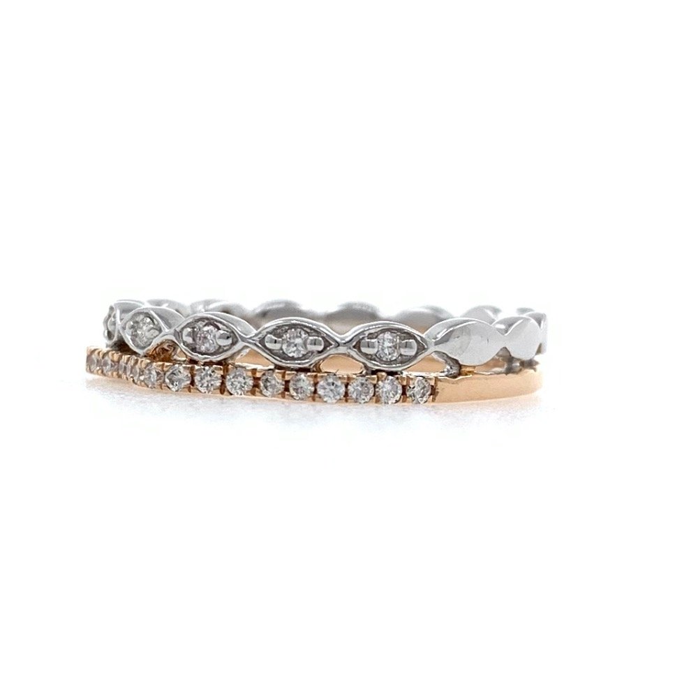 18kt / 750 Rose gold fancy diamond Ladies ring 9LR298